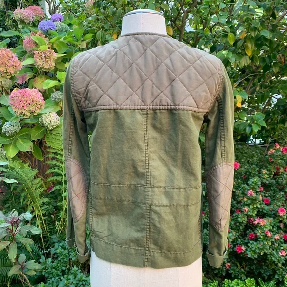 *SOLD* Madewell Quilted Jacket Olive Green Sz XS - Picture 3 of 8